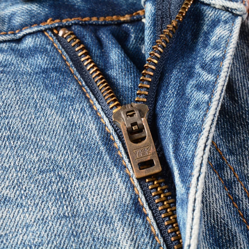 High Street Fashion Men Jeans Retro Light Blue Printed Ripped Jeans Men Painted Designer Patched Hip Hop Vintage Denim Pants