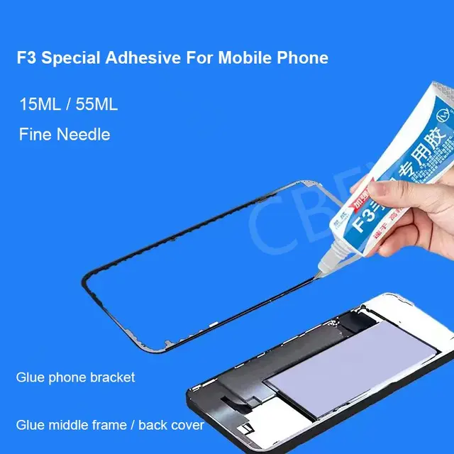 Pegamento de LW-F3 para pantalla de teléfono móvil, adhesivo especial para  reparación de pantalla, resistente al agua, 55ml - AliExpress