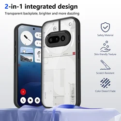 Transparent Shockproof TPU Silicone Case with Enhanced Protection for Nothing Phone 4A (Black)