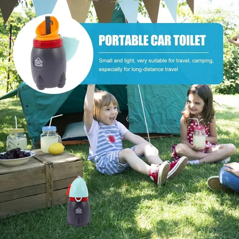 Portable Baby Child Potty Urinal Hygienic Leak Proof Emergency Toilet for Camping Car Travel and Kid Toddler Potty Pee Training 2
