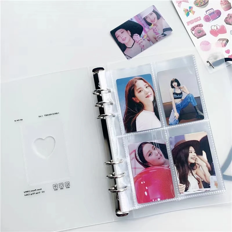 Photo Album Photocard Photo Album A5 Binder Collect Book DIY Binder Postcard Album School Journal Agenda Planner Korean School Stationery