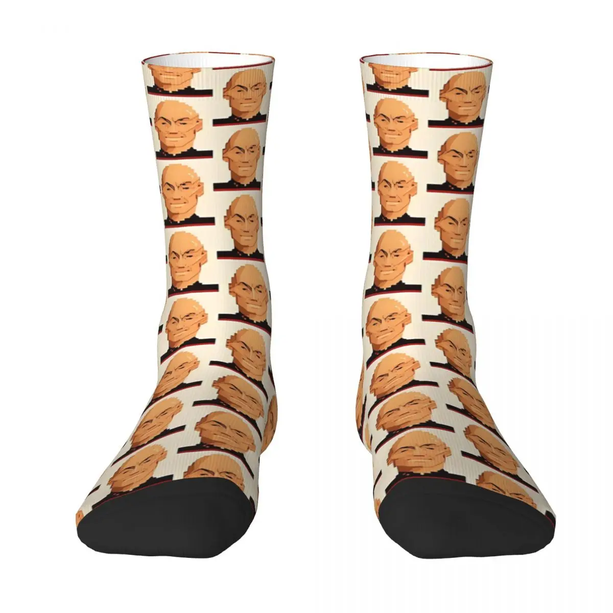 

Picard Star Trek Sock Socks Men Women Polyester Stockings Customizable Design