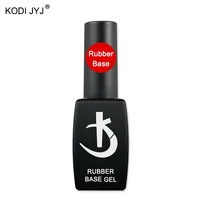 KODI JYJ Rubber Base for Gel Polish 12ml Semi Permanent Top Coat y Base Coat Gel Nail Polish Manicure Gellac UV Varnishes Primer 1