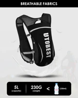 UTOBEST Trail Running Backpack 5L Ultra Lightweight Hydration Vest Breathable Functional Pack for Marathon Cycling Hiking 2