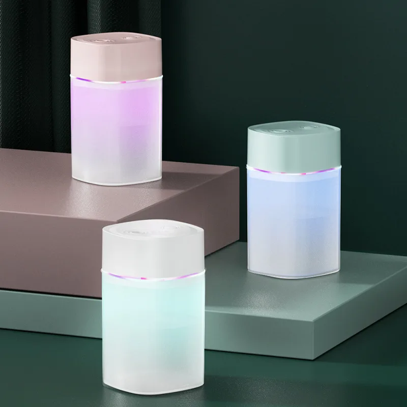 400ml Mini Air Humidifier for Car Essential Oil Aroma Diffuser Atmosphere Night Light Aromatherapy Usb Household Car Humidifier
