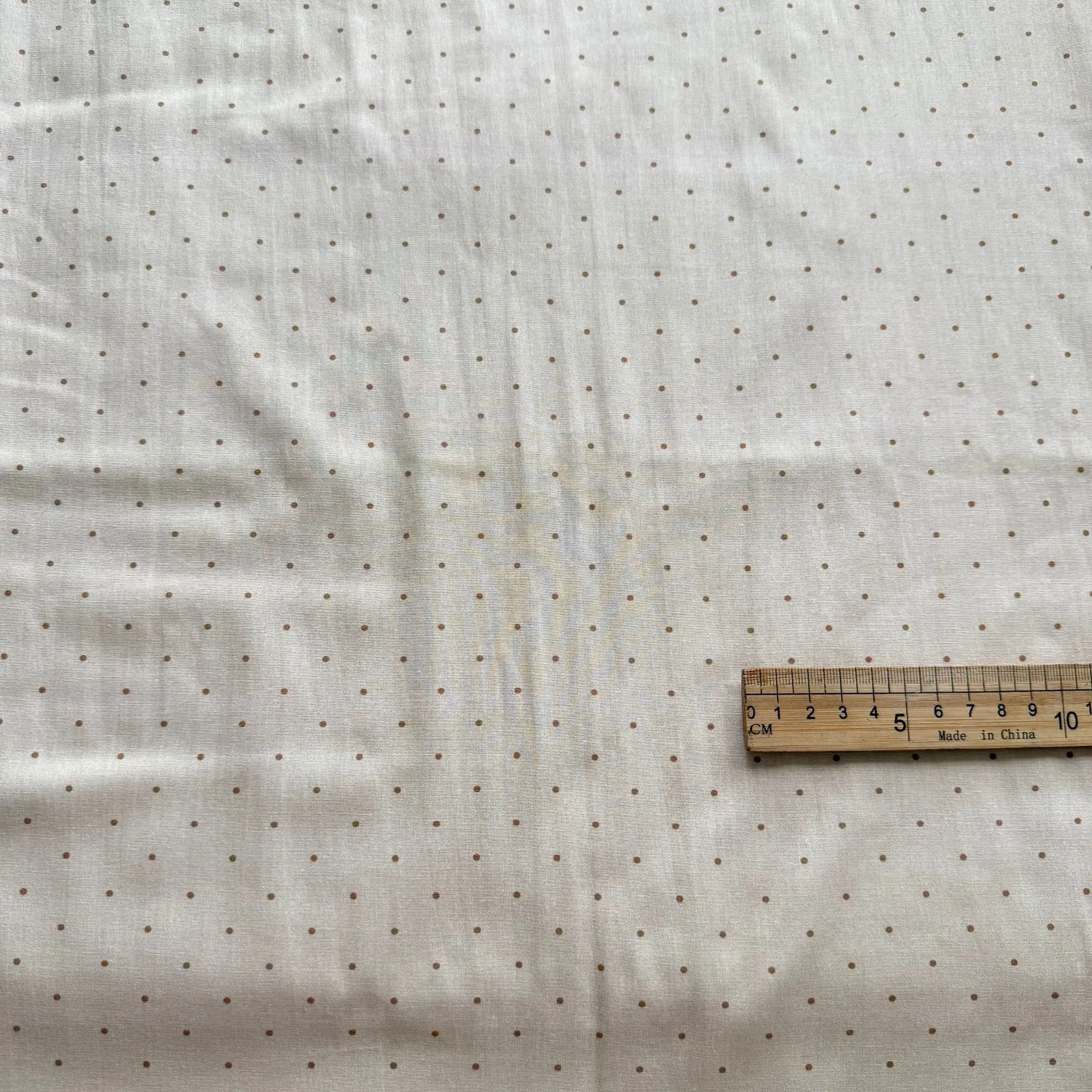 Retro Khaki 100% Cotton Fabric