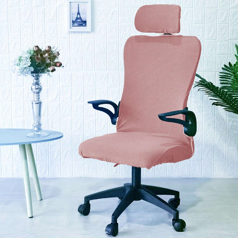

Gaming Chair Covers Headrest Cover Elastic Office Lift Removable Computer Armchair Slipcover Rotating Stool Seat Protector New