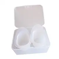 2 Pieces Silicone Eye Wash Cups Soft Resuable Portable Eye Flush Cleaning Cups 2