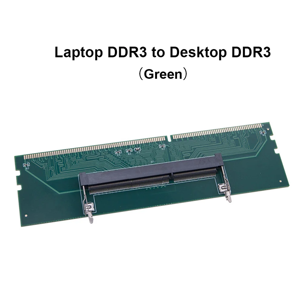 Laptop to Desktop Memory Adapter Card - SO-DIMM to DIMM RAM Connector Transformation