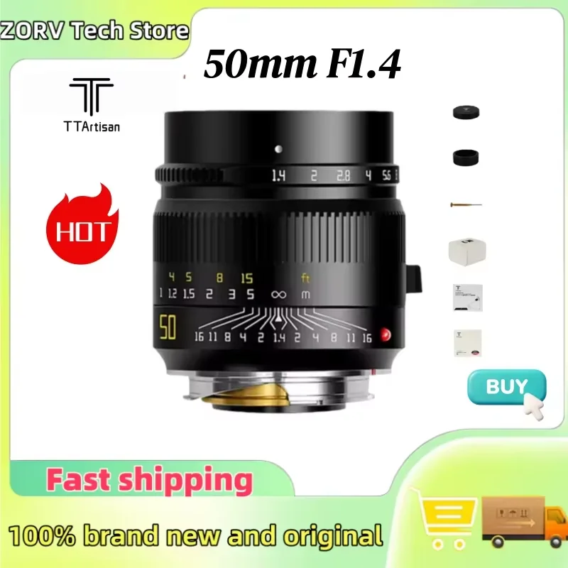 TTArtisan M 50mm F1.4 ASPH. 풀프레임 대구경 미러리스 카메라 렌즈, 라이카 M-마운트 M8 M9를 사용한 인물 사진 촬영