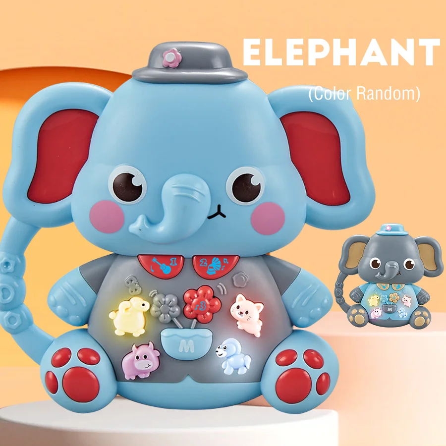 Children's Cartoon Animals Multifunctional Electronic Keyboard with Lighting and Music Toy,Early Educational Infant Music Toys 2