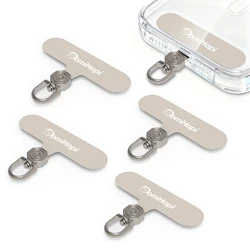 Rotatable Ultra - Thin Universal Phone Lanyard Clip (Gray - 4pcs)