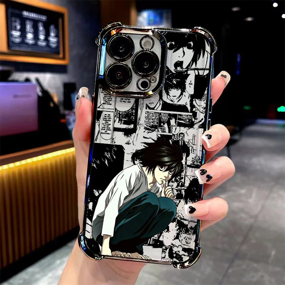 Chic Anime Misa Amane Plating Phone Case - Anti-Fall Protection