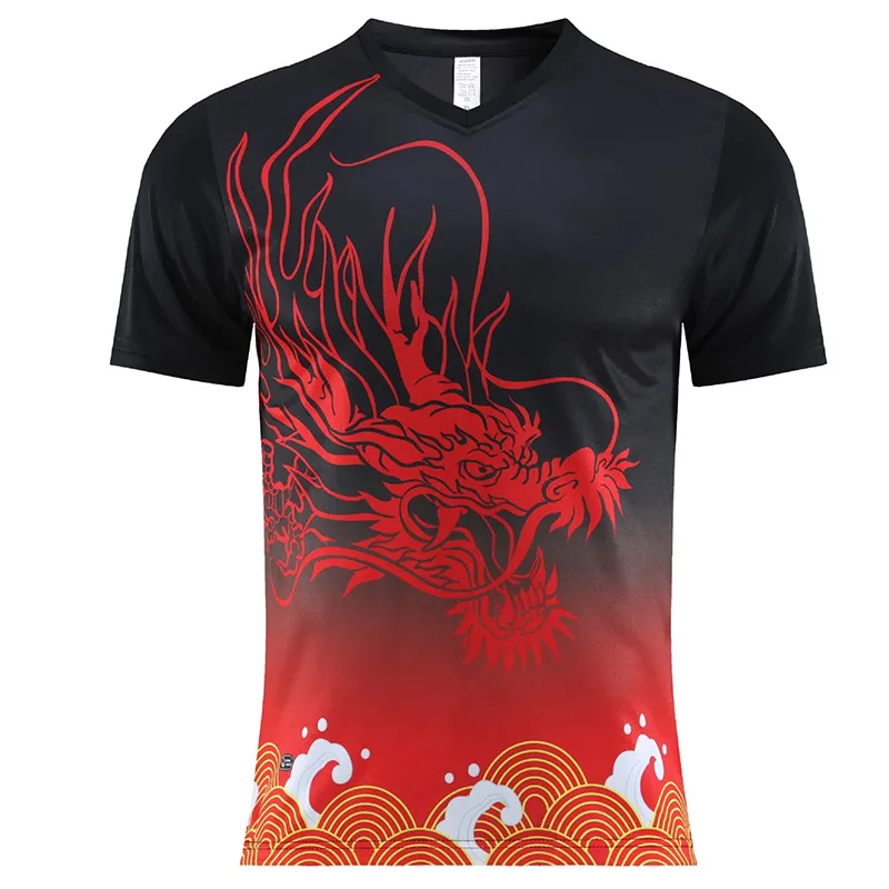 Sports Clothes Team Table Tennis Shirt Men Women Unisex Pingpong Shirt Quick Dry Table Tennis Training Soccer Shirts