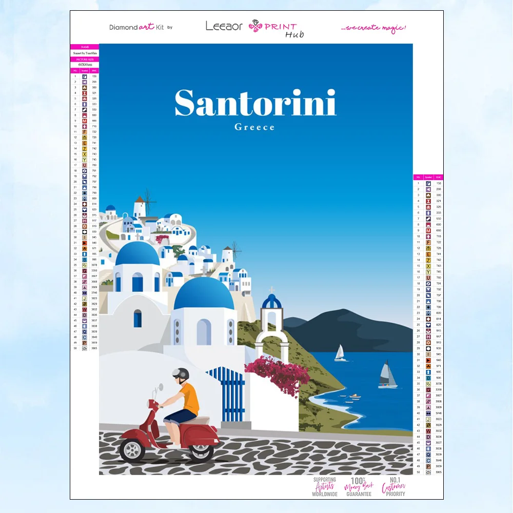thumbnail image 1 of Kit de punto de cruz con bordado de mosaico de diamantes con paisaje 5D personalizado de ciudades de todo el mundo, decoración del hogar, 1 of 5