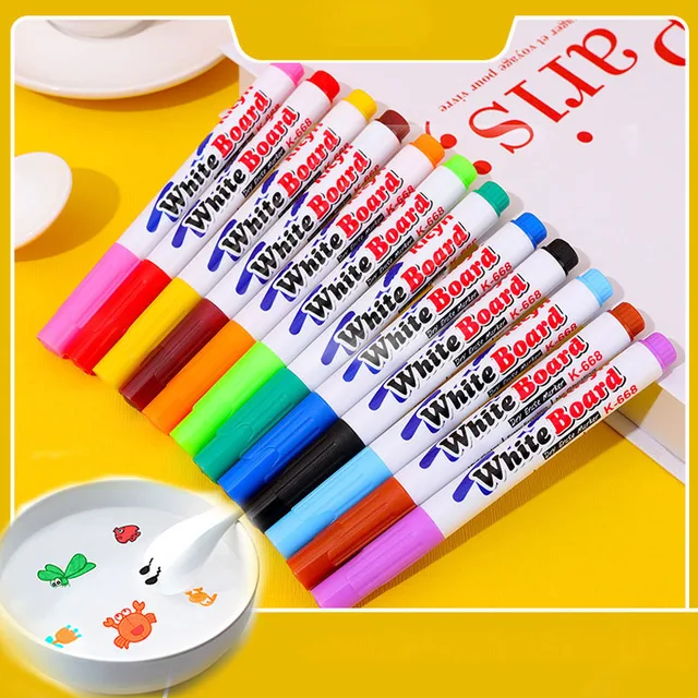 Diy Lowing Lewarding Pent Víz Végrehajtás Markák Jelell Pens Magas Doodle Támogatás Toll Művészeti Iskola 8/12 Színek