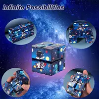 Infinity Magic Cube Starry Sky Square Puzzle Toys Four Corner Maze Toys Children Adult Decompression Relaxing Hand-Held for ADD 2