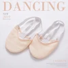 Rhythmic Gymnastics Toe Shoes Soft Half Socks Knitted Roupa Ginastica Professional Competition Sole Protect Elastic three Colors 4