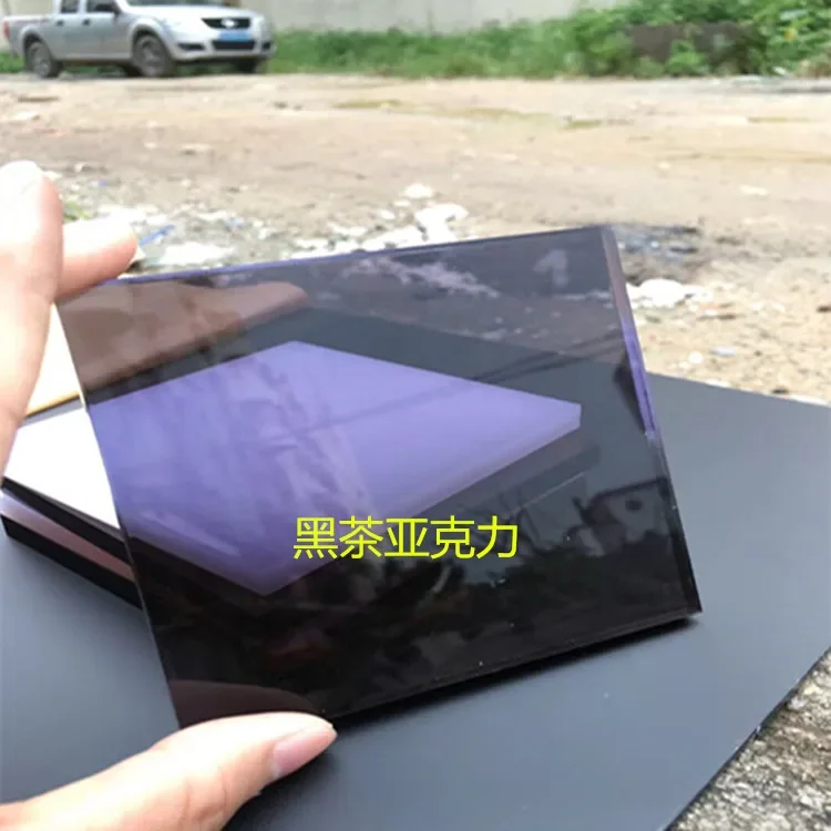Acrylic Board 400mm*400mm Glossy Pure Black Plexiglass Plastic Sheet Organic Glass Polymethyl Methacrylate