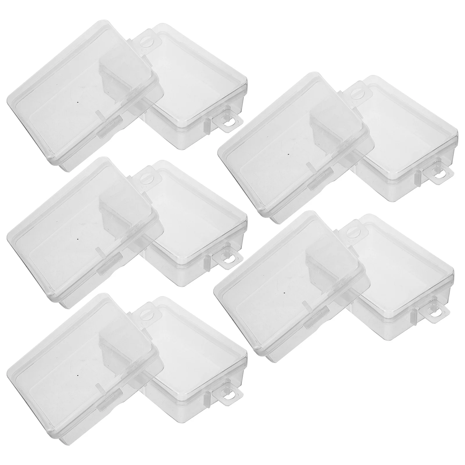

10pcs Small Clear Plastic Storage Containers Bead Organizer Earplug Cases