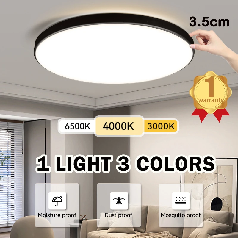 초박형 LED 천장 조명 30W 50W 표면 장착 패널 램프 거실 침실 주방 조명..