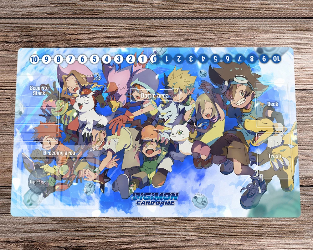 New DTCG Duel Playmat Digimon Diaboomon Tading Cad Game