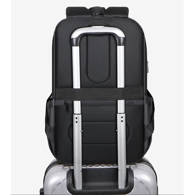 Crossten Large Capacity 15.6 inch Laptop Backpack Durable Daily School Bag Multifunctional USB Charging Port Water Resistant 4