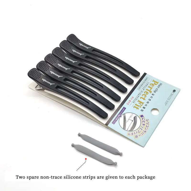 6PCS Hairdressing Professional Salon Hair Extension Clips Hairdressers Non-marking Hair Clips Hairdressers Styling Accessories hair clips hair accessories