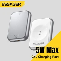 Essager Wireless Charger for IWatch 9 8 SE 7 Protable Charger Charging Dock Station For Apple Watch Type C Lighting Watch Charge