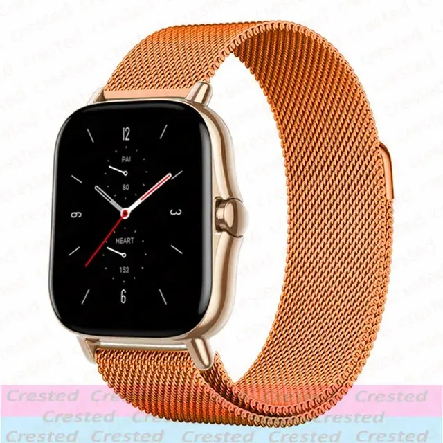 Sleek Milanese Metal Watch Bracelet - Adjustable 20mm/22mm Band
