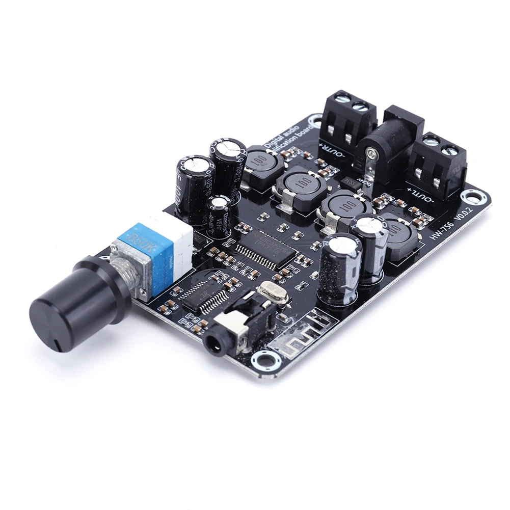 XHA415 디지털 오디오 증폭기 보드 50W * 2 DC12-24V 조정 가능한 오디..