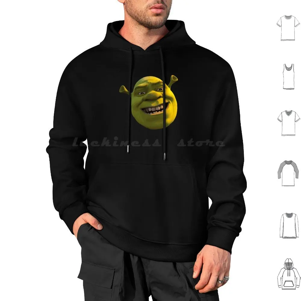 

Face Shrek Meme Funny Hoodies Long Sleeve Sexy Memes Ogre