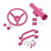 Playground Equipment Pink Set Pirate Telescope Steering Wheel Handle Bars for Jungle Gym Swingset Backyard Treehouse Parts 1