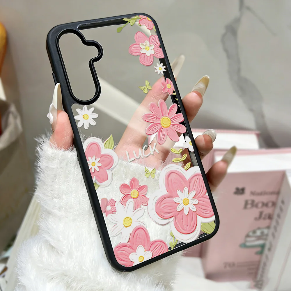 Silicone Floral Design Phone Case Cover