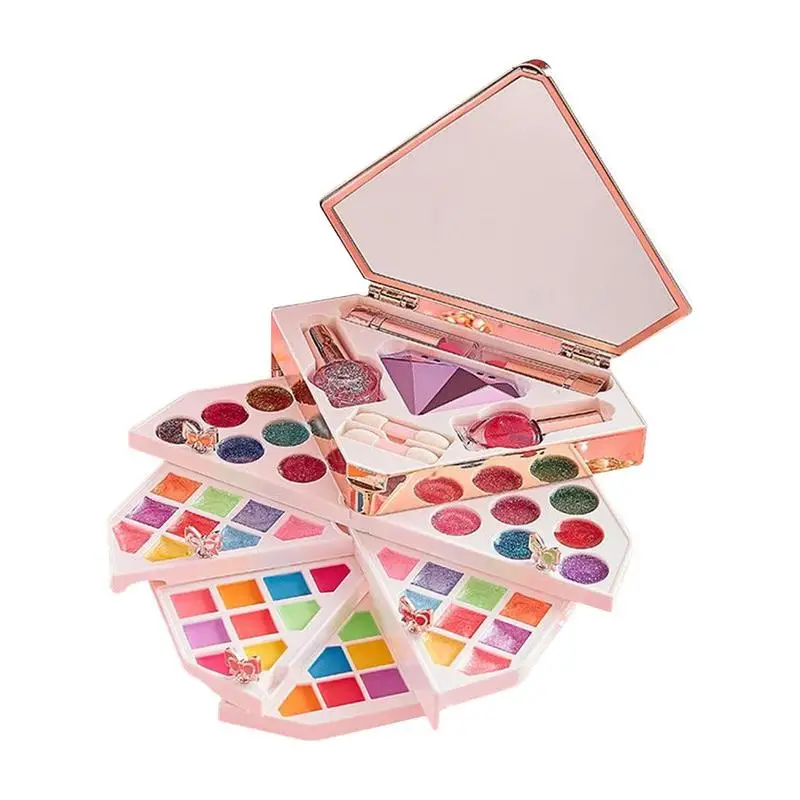 

Montessori Kids Makeup Set Box Toy For Girl Washable Make Up Kits Cosmetic Toys Makeup Box Figure For Birthday Cosplay Party