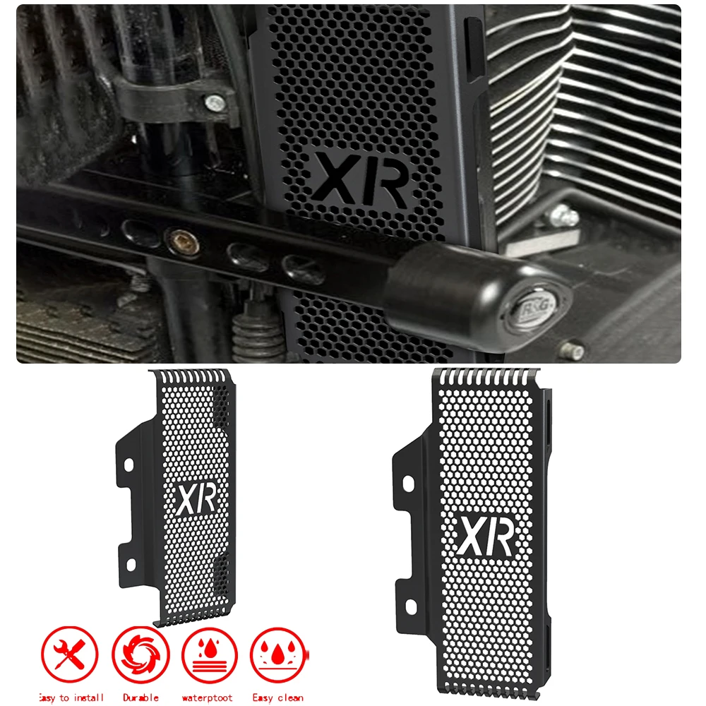 

For Davidson XR1200 XR1200X 2008 2009 2010 2011 2012 2013 Radiator Tank Grille Guard Cover Protector Protection XR 1200 1200X