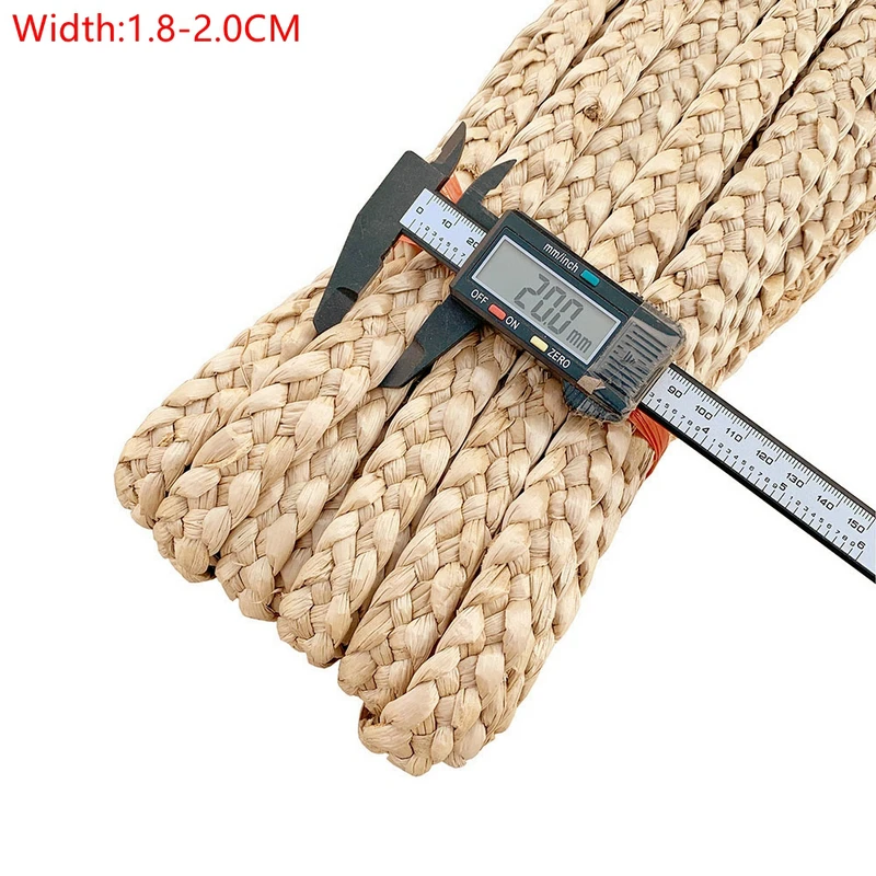 45 Meters Natural Typha Plant Straw Grass Rope Handmade Straw Rattan Braids DIY Crafts Material Home Chair Basket Table Decor