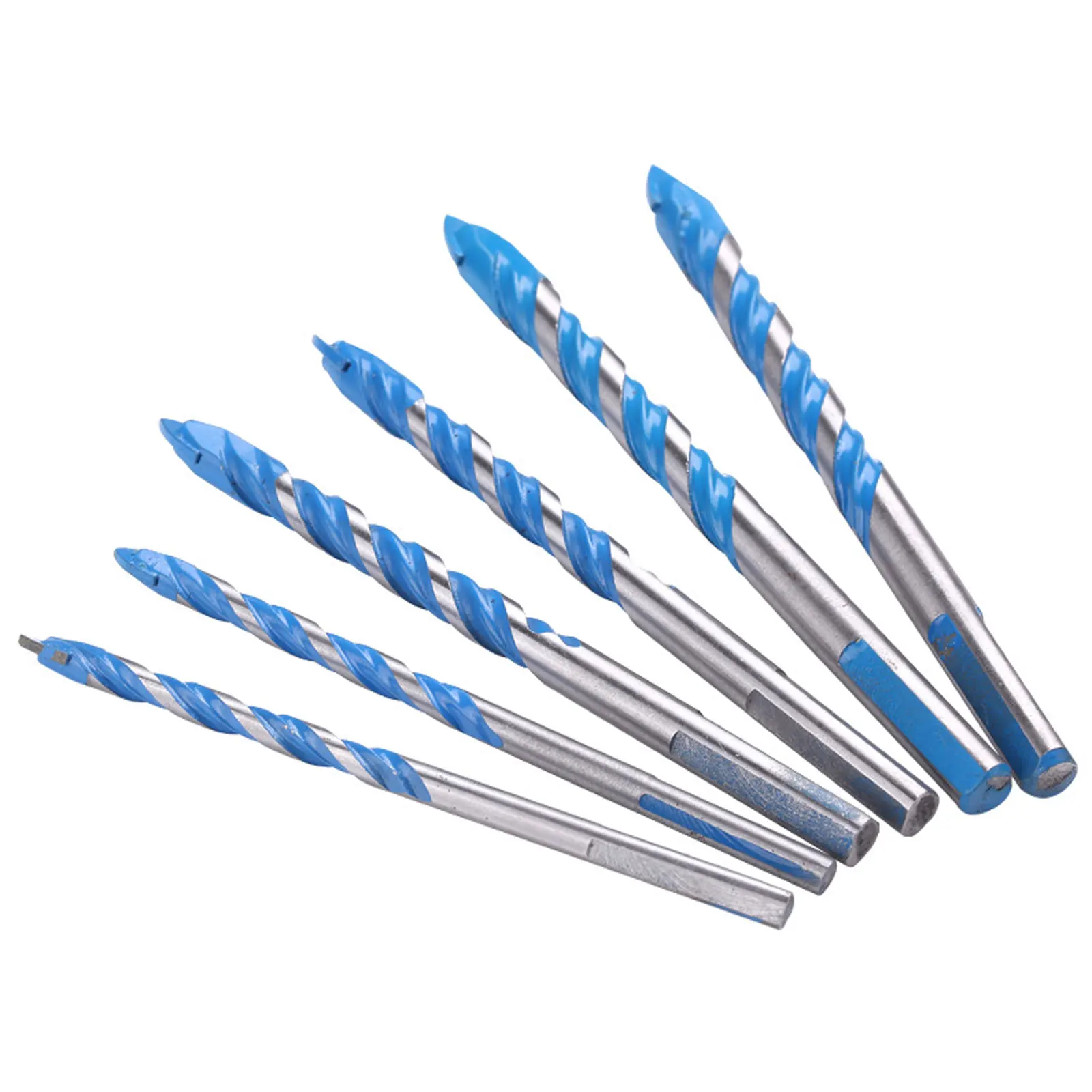

5pcs Carbide Drill Bit Set Fast and Precise Punching for Concrete, Tiles, Mirrors, Glass,Ceramic 6-12mm Drilling Bits Tools