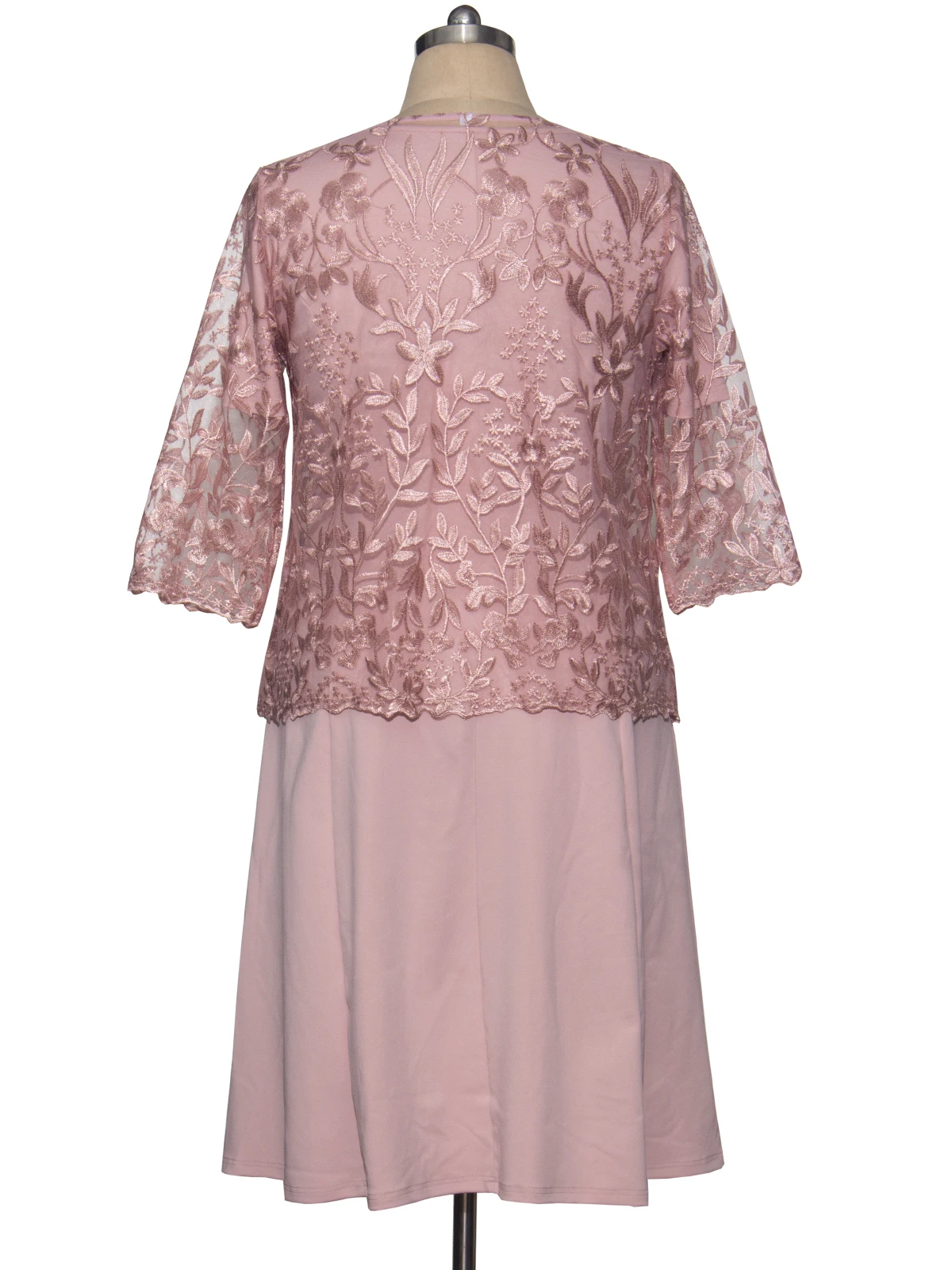 2 Piece Dress for Women 2024 Spring Summer Pink Embroidery Party Prom Formal Wedding Guest Dresses Plus Size Women Clothing Best Sellers In Plus Sized Clothing