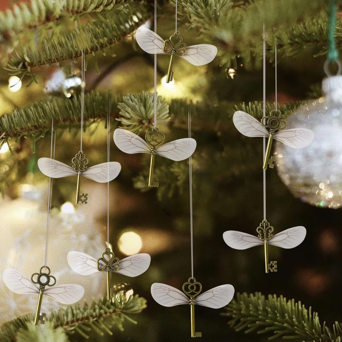 Breloques en forme de clé volante, clés squelette Vintage, avec ailes de  libellule, effet réaliste, pour décorations de salle de mariage, DIY  bricolage - AliExpress, image size:1200x1200