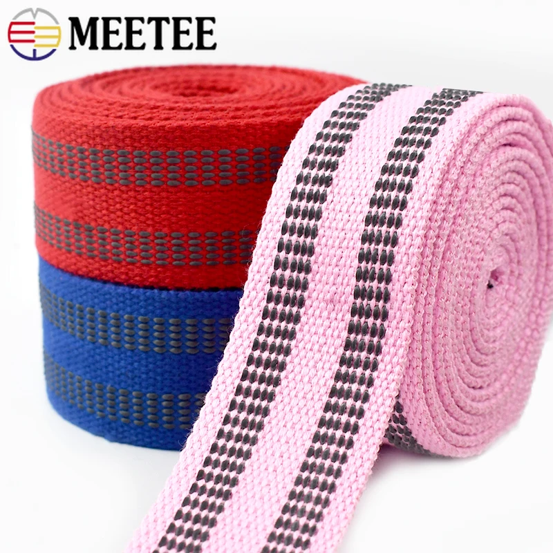2/3/5M 40mm Anti Slip Cotton Webbing Straps 2mm Thick Ribbons Band Bag ...