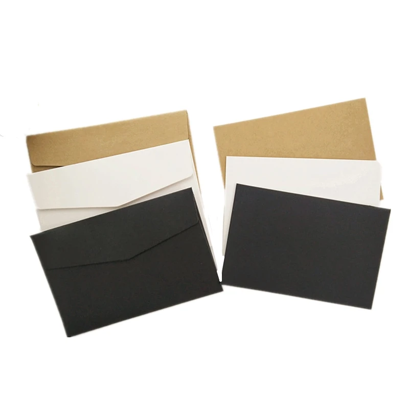 10pcs/20pcs Kraft Paper Greeting Card with Envelope Letter Paper Set Party Wedding Invitation Cards greeting cards wedding invitations