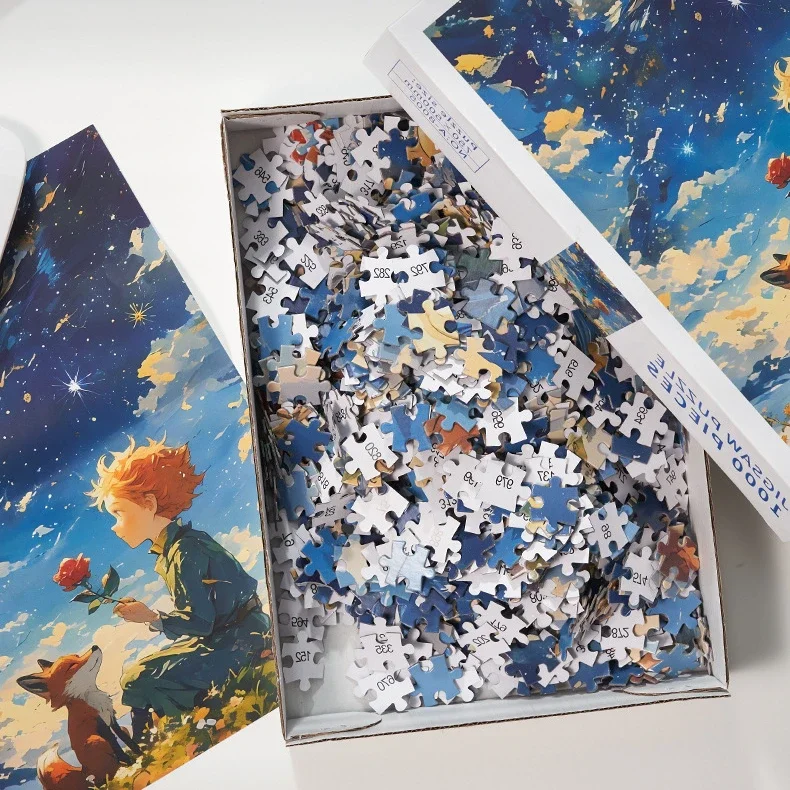 Jigsaw Puzzles Adult 1000 Pieces Little Boy Puzzle Toy Intelligence Stress Reduction Cartoon Festival Present