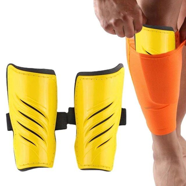 1 Pair protege tibia football adultes Kid football leg safety calf support  Adult Soccer Shin pads Protective gear - AliExpress