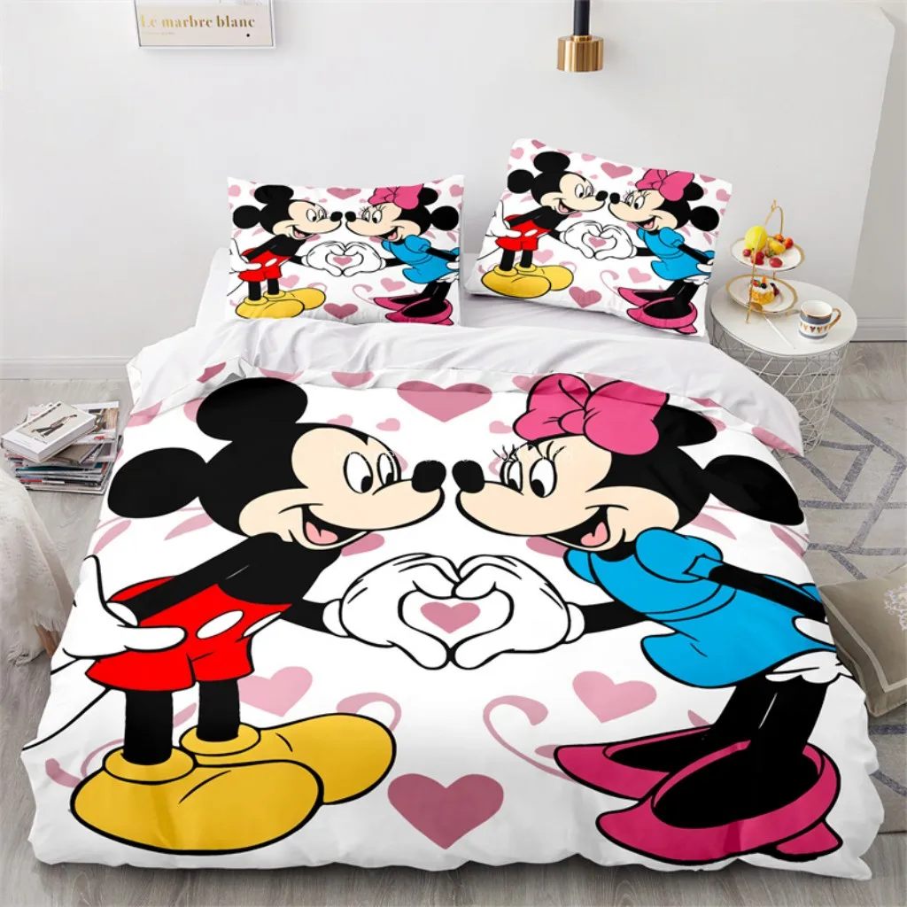 Disney Mickey Minnie Mouse Bedding Set Girls Boys Decorate Room Twin