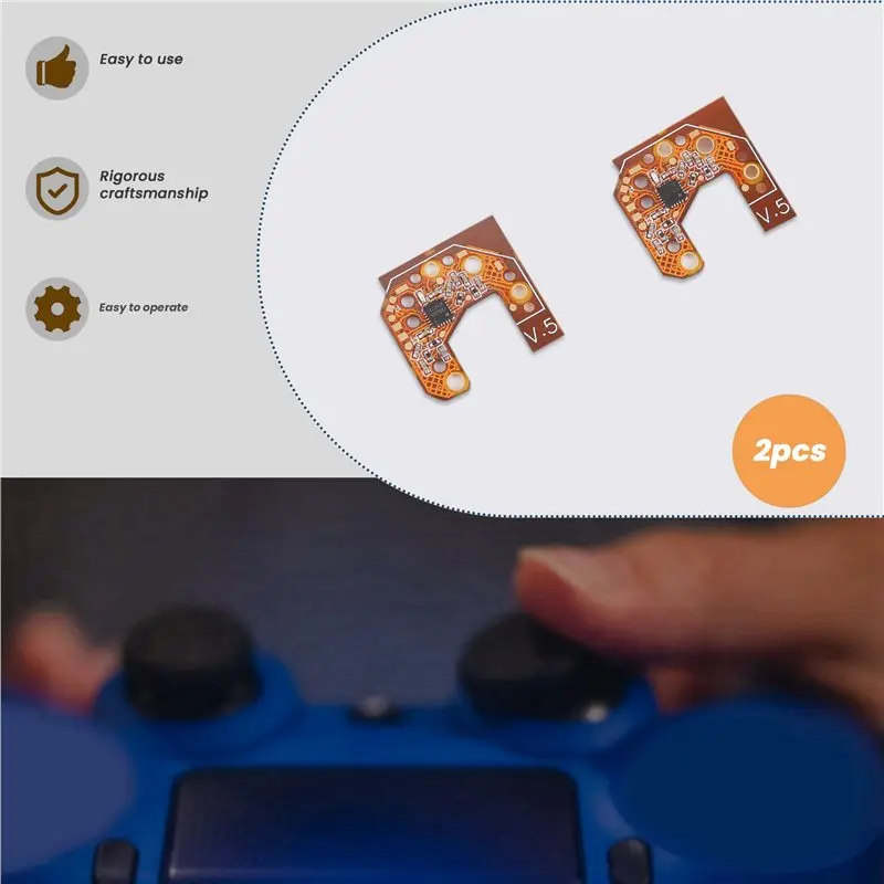 PHILE-4Pcs PS4 PS5 게임패드용 홀 이펙트 조이스틱 드라이버 보드 캘리브레이션 보드 영구 드리프트 방지 수리