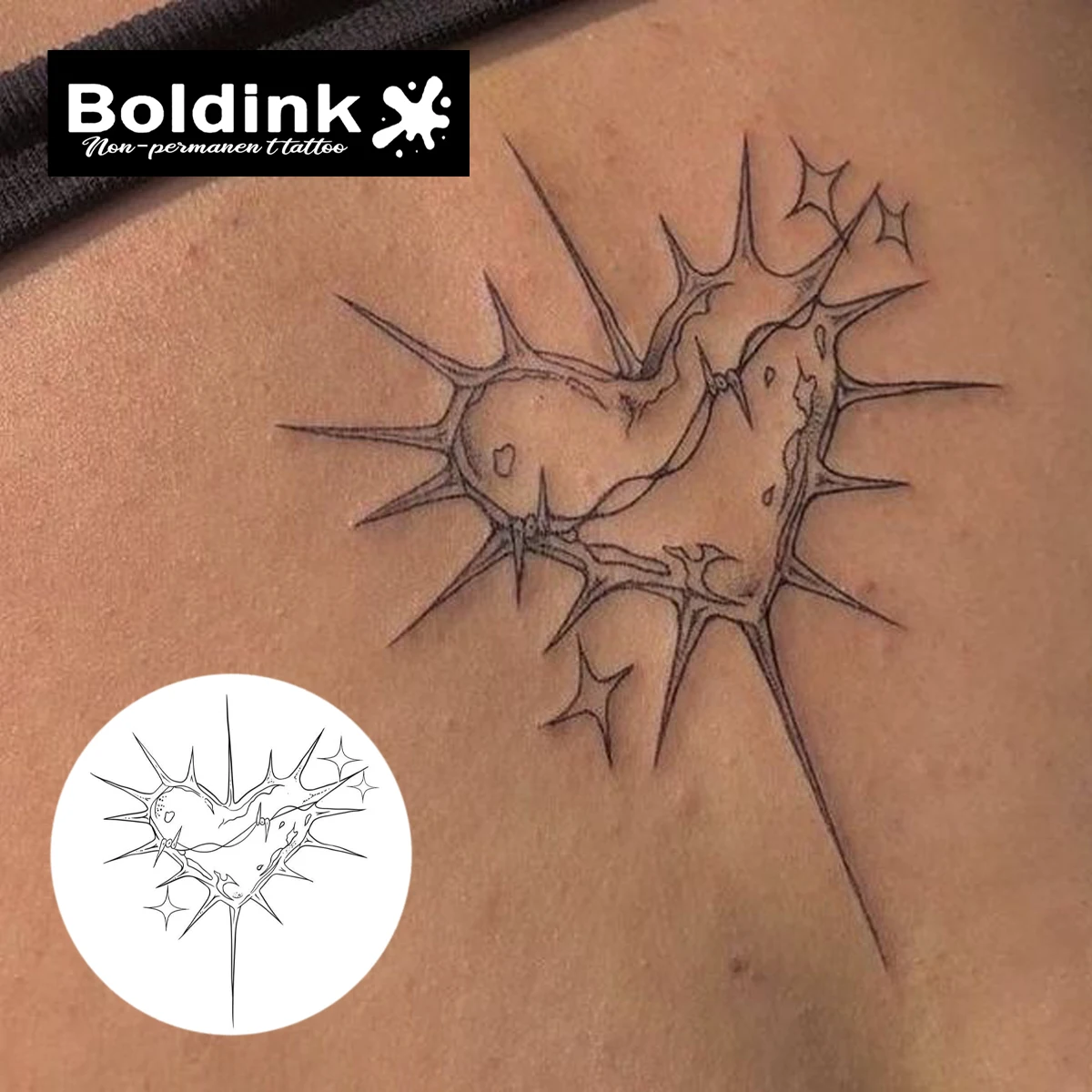 Boldink Liefdevol hart Tijdelijke tattoo, Lustt tot 15 dagen Nieuwe  technologie Magische waterdichte semi-permanente sticker. - AliExpress, image size:1200x1200