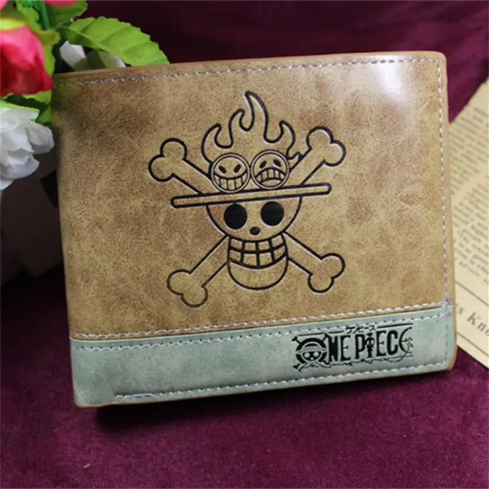 Anime Wallet One Piece Attack On Titan Cartoon Pattern Card Holder For Kid Adult
