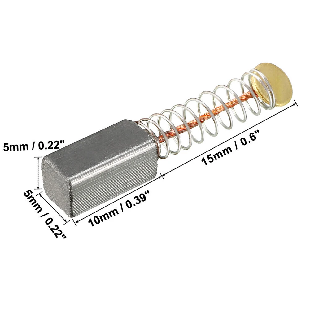 

Achieve Better Motor Performance with 10x5x5mm Carbon Brushes for Electric Motors, Long Lasting and Reliable, Pack of 10