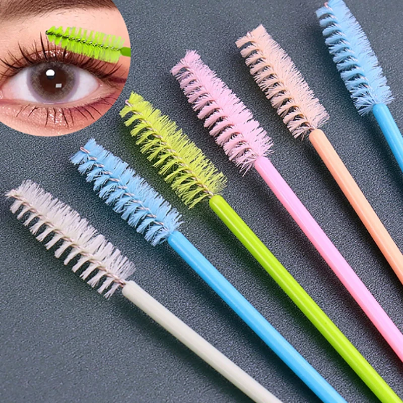 Eyelash Brushes Makeup Brushes Disposable Mascara Wands Applicator Spoolers Eye Lashes Cosmetic Brush Lash Extension Tool makeup brush eyelashes brush eyelash brush makeup tool 50Pcs